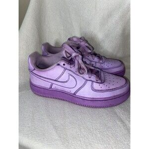 nike-air-force-1-low-purple-violet-lilac-tie-dip-dye-custom-shoes size 5Y Custom